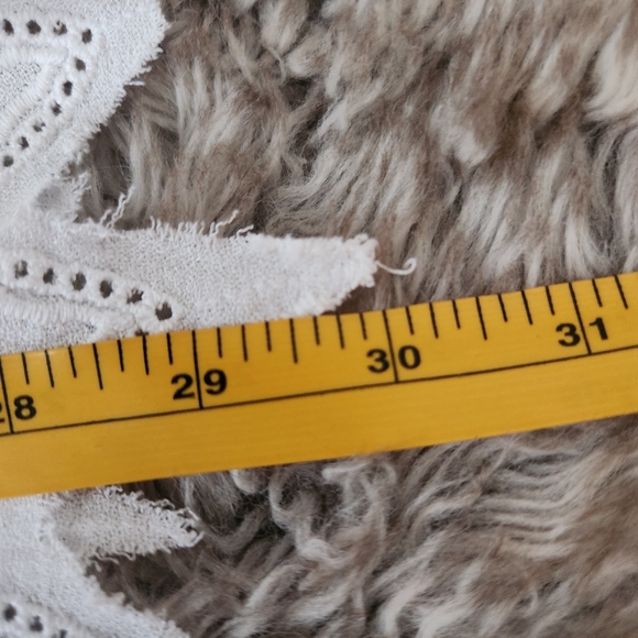 Free People Sweetwater Duster Cardigan‎ White Eyelet Women's Size Large - Picture 9 of 10